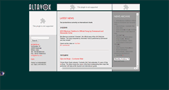Desktop Screenshot of altavox.it